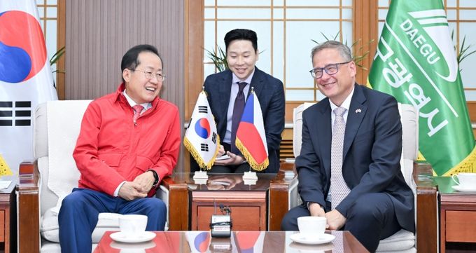 주한체코대사 홍준표 대구광역시장 면담