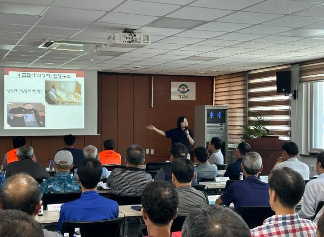 예천군, 마을조력자 대상 ‘심폐소생술 및 재난대응 교육’실시