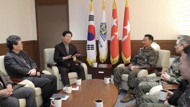 이상일 용인특례시장, 설 앞두고 군부대·소방서 위문 방문