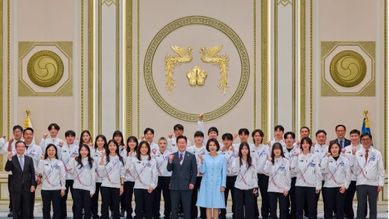 이재명 대통령, 동계올림픽 선수단 격려 오찬