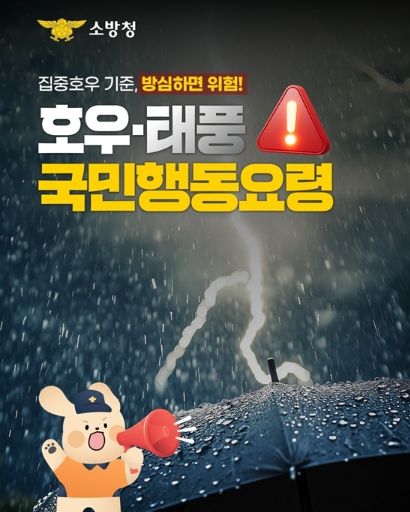 호우·태풍 국민행동 요령.