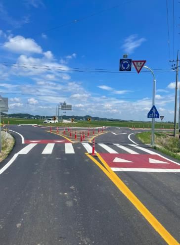 익산시, 성당 삼산마을 앞 회전교차로 완공